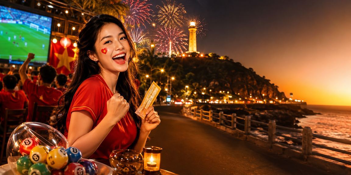 Quang cảnh lễ hội tại Vũng Tàu, nơi người dùng trải nghiệm giải trí và đặt cược trực tuyến qua điện thoại